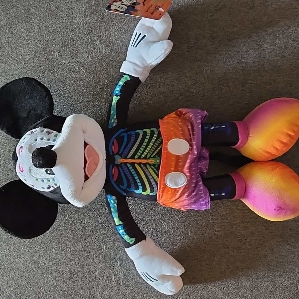 Disney Mickey Mouse Rare Day of the Dead plush from Mexico NWOT